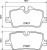 Колодки тормозные дисковые задние для автомобилей BMW 3 (G20) (18-) / 4 (G22) (20-) с тормозной системой TRW