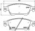 Колодки тормозные дисковые передние для автомобилей Infiniti EX (08-) / G (08-)