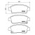 Колодки тормозные дисковые передние для автомобилей Toyota Vitz (99-) / FunCargo (99-) / Platz (00-) с тормозной системой Akebono
