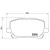 Колодки тормозные дисковые передние для автомобилей Toyota Avensis Verso (01-)
