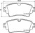 Колодки тормозные дисковые задние для автомобилей Audi A4 (B9) (17-) / A5 (16-) / Q5 (17-)