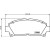 Колодки тормозные дисковые задние передние для автомобилей Toyota Avensis (97-) с дисковым тормозом на задней оси