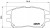 Колодки тормозные дисковые передние для автомобилей Lexus RX (00-) 3.0i