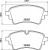 Колодки тормозные дисковые задние для автомобилей Audi A4 (B9) (17-) / A6 (18-) 129x59мм
