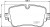 Колодки тормозные дисковые задние для автомобилей Audi Q7 (15-) / Q8 (18-) / VW Touareg (18-) 129x65мм
