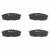 Колодки тормозные дисковые задние для автомобилей Toyota Land Cruiser 200 (07-)