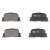 Колодки тормозные дисковые задние для автомобилей Toyota Camry (96-) / Lifan Solano (10-) / BYD F3 (05-)
