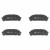 Колодки тормозные дисковые задние для автомобилей Toyota Mark II/Chaser/Cresta X100 (96-) 116x40мм