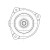 Опора передней стойки без подшипника левая для автомобиля Nissan Note (06-)/Tiida (04-)