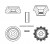 Опора амортизатора для автомобилей VW Passat B3 (88-)/B4 (93-) (задняя) (комплект)