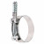 Хомут глушителя силовой T-Bolt с пружиной D=58-65 мм (нержавеющая сталь)