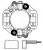 Узел щеточный стартера для автомобилей Toyota Land Cruiser Prado J120 (02-) 4.0i