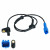 Датчик ABS для автомобилей Peugeot 206 (98-) заднего левого/правого колеса барабан
