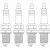 Комплект свечей зажигания для автомобилей Mitsubishi Lancer X (07-)/ASX (10-)/Outlander III (12-) 2.0i Ir (4шт)