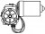 Моторедуктор стеклоочистителя для автомобилей Fiat/Citroen Ducato (02-)/Jumper (02-) (передний)