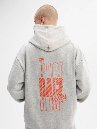 Толстовка серая унисекс Race vibes