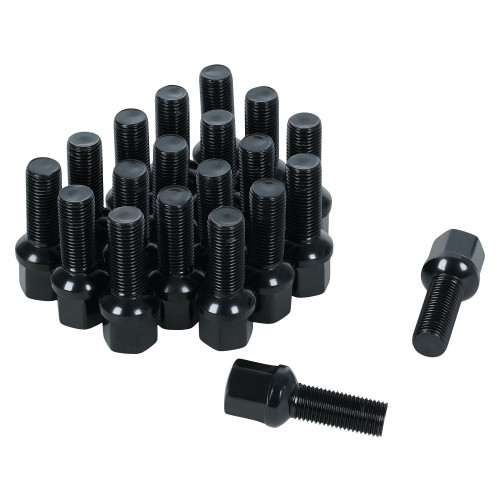 Болт колесный M14x1,5x33x58, сфера R14, ключ 19, чёрный электрофорез для а/м VW/Mercedes