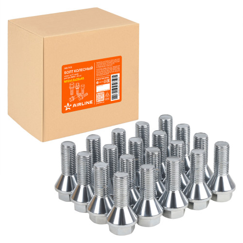 Болт колесный M12x1,5x25x45, конус, ключ 17, хром для а/м BMW