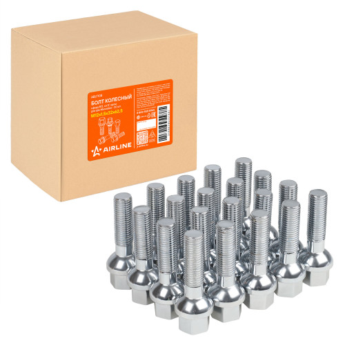 Болт колесный M12x1,5x32x62,5, сфера R12, ключ 17, хром для а/м Mercedes