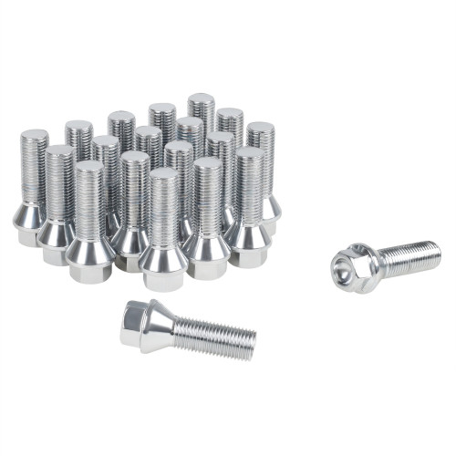 Болт колесный M14x1,5x35x55, конус, ключ 17, хром для а/м BMW