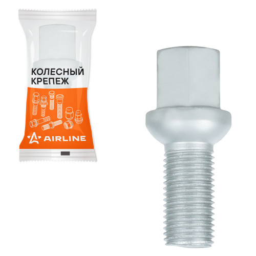 Болт колесный M14x1,5x27x53, сфера R13, ключ 17, дакромет, 1 шт для VW/Skoda/Audi