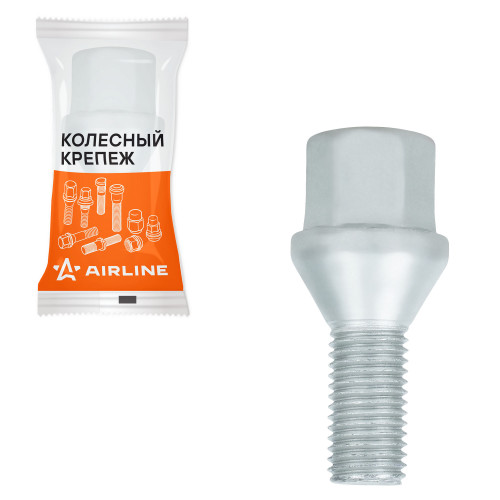 Болт колесный M12x1,5x22x51, конус, ключ 17, дакромет, 1 шт Лада/Renault/Dacia