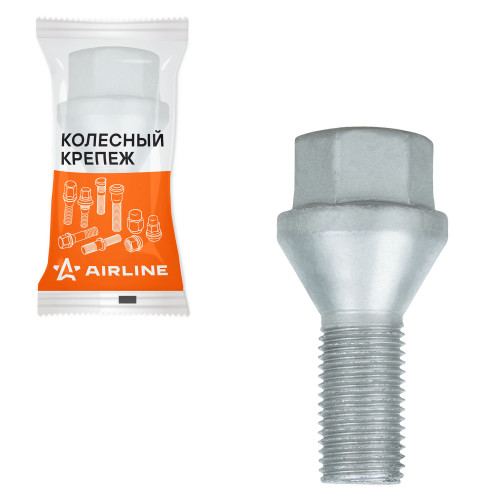 Болт колесный M12x1,25x22x47, конус, ключ 17, дакромет, 1 шт для Лада/Fiat