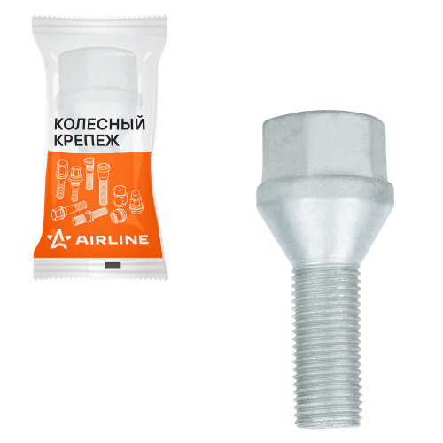 Болт колесный M12x1,25x26x52, конус, ключ 19, дакромет, 1 шт для Peugeot/Citroen