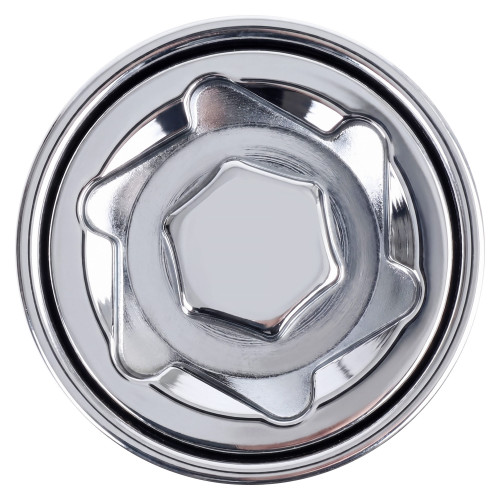 Секретки колесные (болты) М12x1,25x28x52, конус, 2 ключа 17/19, хром, тип P, комплект из 4 штук + 2 головок для а/м Лада