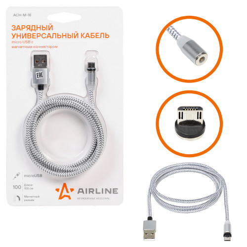 Зарядный кабель microUSB с магнитным коннектором