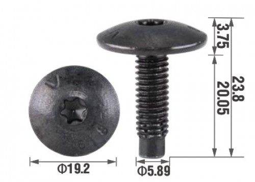Болт крепежный M6x20 мм, T30, для а/м Peugeot/Citroen