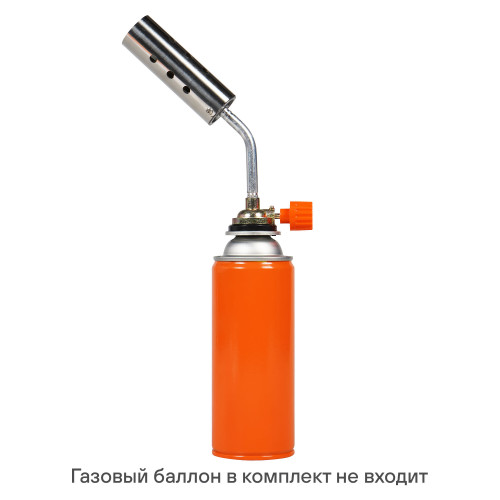 Горелка газовая на цанговый баллон, ручн.поджиг, сопло D31*90мм, анти-вспышка