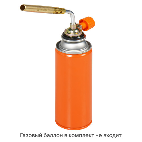 Горелка газовая на цанговый баллон, ручн.поджиг, сопло D12*108мм, металл
