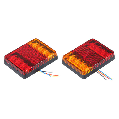 Фонарь для прицепа задний светодиодный, 12В, 8 LED, 120x95x22мм, комплект 2 шт.