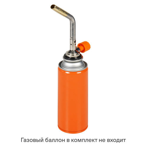 Горелка газовая на цанговый баллон, ручн.поджиг, сопло D12*50мм, металл