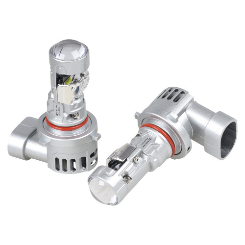 Лампа светодиодная HB3/HB4 MINI LENS, 40Вт, 4800Лм (2400Лм x 2), 6500К (Белый), 12В, комплект 2 шт.