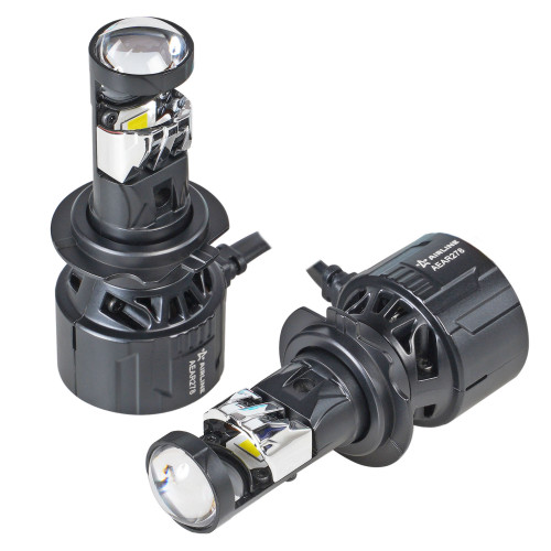 Лампа светодиодная H7 ECO LENS, 45Вт, 5700Лм (2850Лм x 2), 6500К (Белый), 12/24В, комплект 2 шт. МП-серия