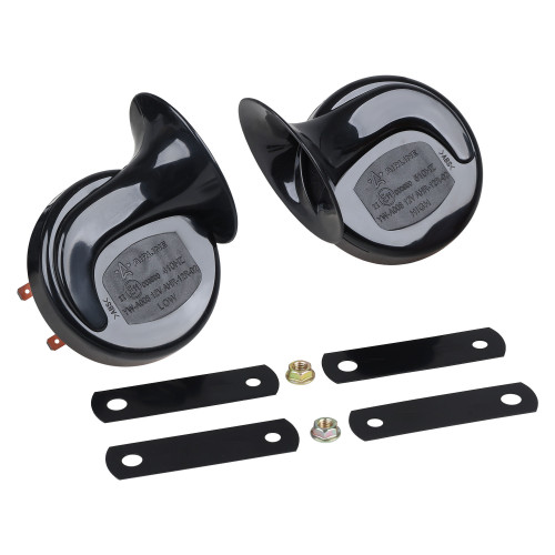 Сигнал звуковой рупорный 90мм 410/510Гц 118дБ 12В LOW/HIGH, кмпл. 2 шт.