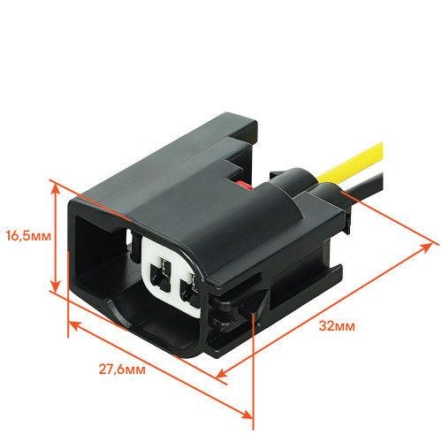 Разъём 2 pin с проводами для датчика ABS Chevrolet, Opel, Ford