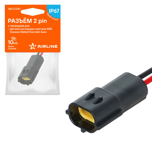 Разъём 2 pin с проводами для датчика кисл. и датчика ABS Daewoo/Chevrolet