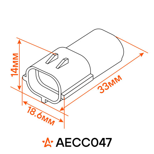 Разъём 2 pin с проводами для датчика кисл. и датчика ABS Daewoo/Chevrolet