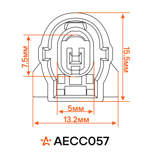 Разъём 1 pin с проводом для датчика детонации Honda Accord, CR-V