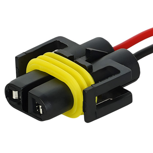 Разъём 2 pin с проводами для ламп H11, H16, H27/2 Лада, ГАЗ, Hyundai, Kia