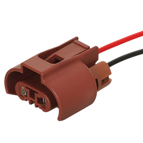 Разъем 2 pin с проводами для патрона лампы HB3, HB4 Hyundai, KIA, Mitsubishi