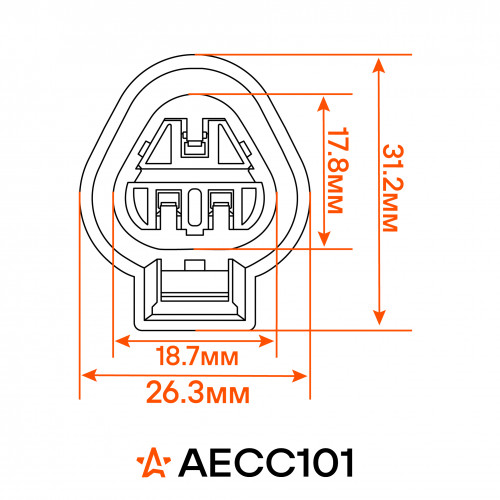 Разъём 3 pin с проводами для ДХО, ПТФ Hyundai Solaris, KIA Rio