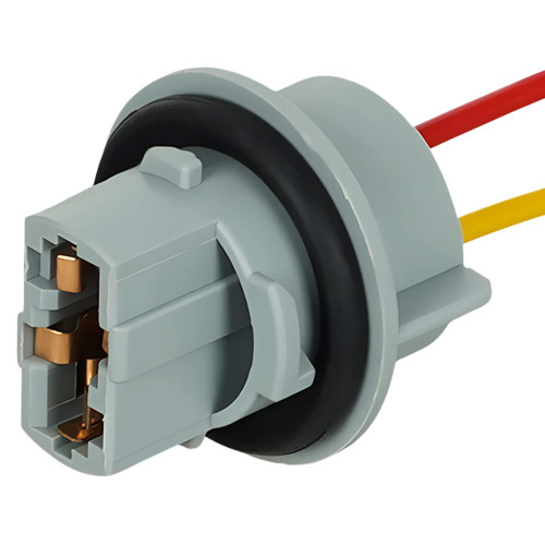 Патрон 2 pin с проводами для лампы P27/7W 3156