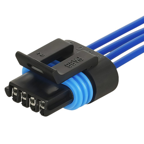 Разъём 4 pin с проводами для датчика холостого хода Лада 2110-2112, Kalina, Priora