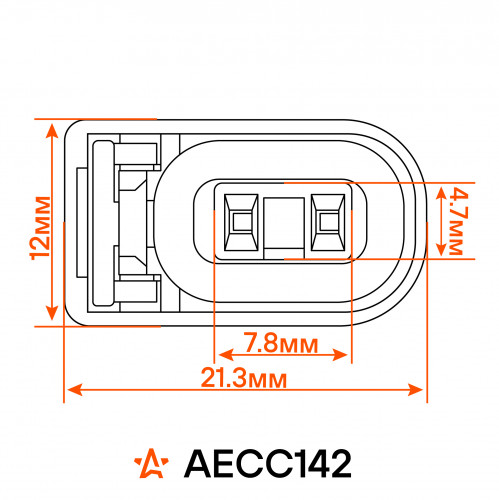 Разъем 2 pin с проводами для топливной форсунки Chevrolet Lacetti, Aveo, Lanos