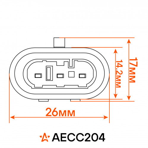 Разъем 3 pin с проводами для катушки зажигания Daewoo Lanos, Chevrolet Cruze, Chery Tiggo