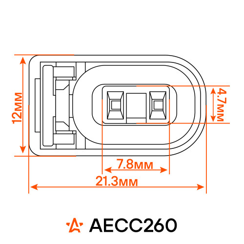 Разъем 2 pin без проводов для топливной форсунки Chevrolet Lacetti, Aveo, Lanos, Epica